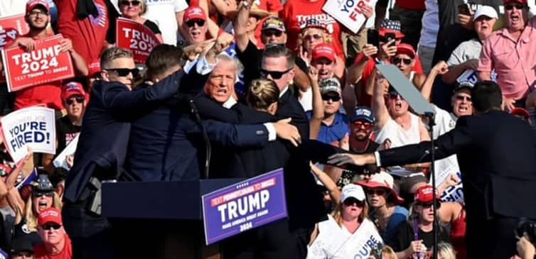 গু.লি.বিদ্ধ ট্রাম্প এখন কোথায় Trump