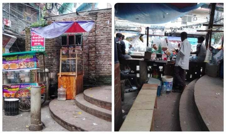মহাখালীতে ব্যবসায়ীদের দখলে ফুটপাত, ভোগান্তিতে পথচারীরা