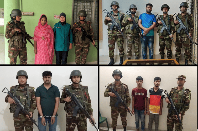 সেনা ও পুলিশের গাড়িতে আগুন দেওয়ার ঘটনায় আরও ৫ জন গ্রেপ্তার
