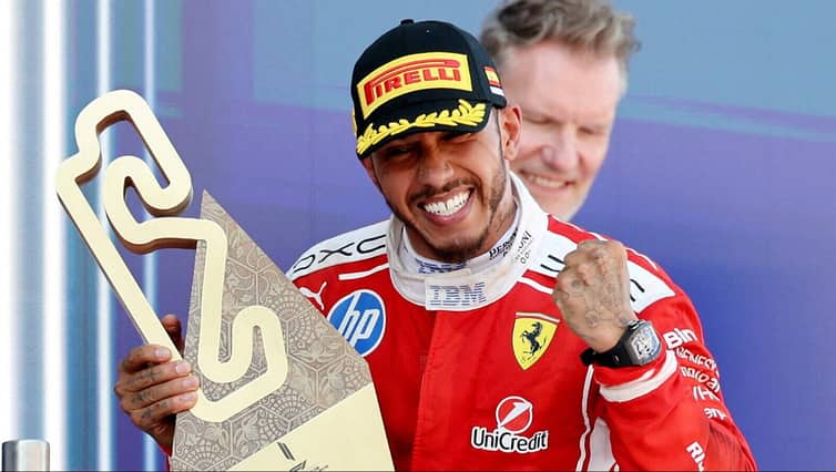 Lewis Hamilton Wins First Race for Ferrari