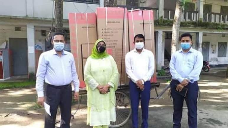 শিবপুরে ইউনিয়ন টিকাদান কেন্দ্রগুলোতে ভ্যাকসিন সংরক্ষণের জন্য ফ্রিজ প্রদান