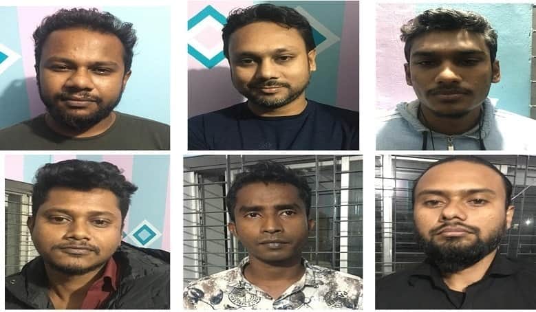 ডিবি পুলিশ পরিচয়ে অপহরণ, ৬ ছাত্রলীগ নেতা গ্রেফতার