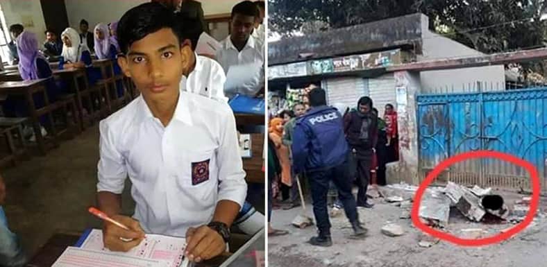 মৃত বাবাকে কবরে রেখে এসএসসি পরীক্ষায় ছেলে