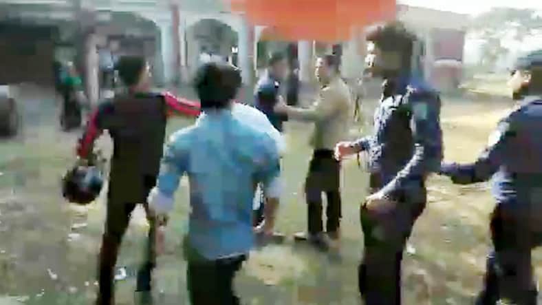 পরীক্ষা কেন্দ্রের বাইরে যেতে বলায় মেয়রের ভাতিজার কাণ্ড