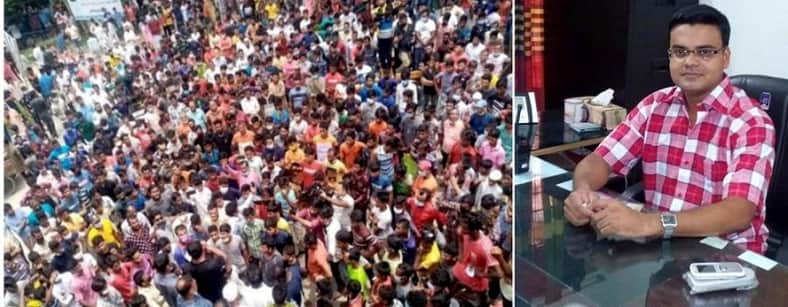 করোনার মধ্যে যুবলীগ নেতাকর্মীদের সমাবেশ, ওসি প্রত্যাহার