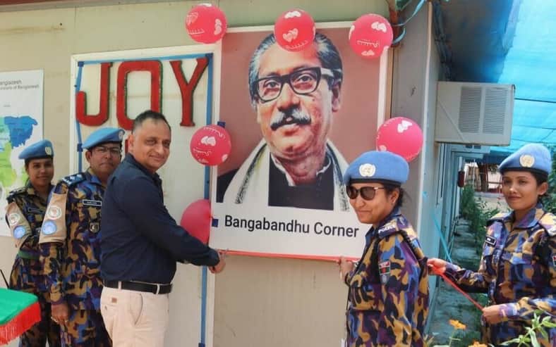 সুদানের দারফুরে শান্তিরক্ষা মিশন ক্যাম্পে ‘বঙ্গবন্ধু কর্নার’ উদ্বোধন