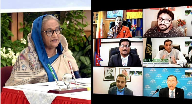 জলবায়ু পরিবর্তন মোকাবিলায় প্রতিশ্রুত চাঁদার পরিমাণ বাড়াতে হবে: প্রধানমন্ত্রী