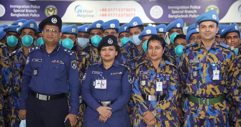 মালি শান্তিরক্ষা মিশনের উদ্দেশে ১৪০ পুলিশ সদস্যের ঢাকা ত্যাগ