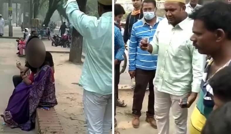 মেয়েটিকে ধুমপান করতে দেখে ঝাঁপিয়ে পড়ল বীর বাঙালি!