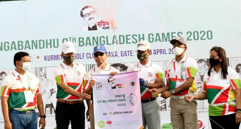 কুর্মিটোলা গলফ্ ক্লাবে বঙ্গবন্ধু ৯ম বাংলাদেশ গেমসের গলফ্ ইভেন্ট উদ্বোধন