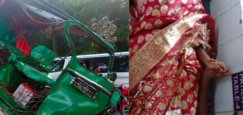 বিয়ের দিন সড়কে প্রাণ গেল দুলাভাই-ভাতিজির, কনে হাসপাতালে