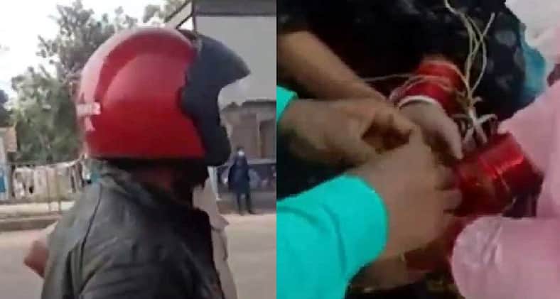 দুই নাবালিকাকে হাত বেঁধে নিয়ে যাওয়া হচ্ছিল দুই নাবালিকাকে