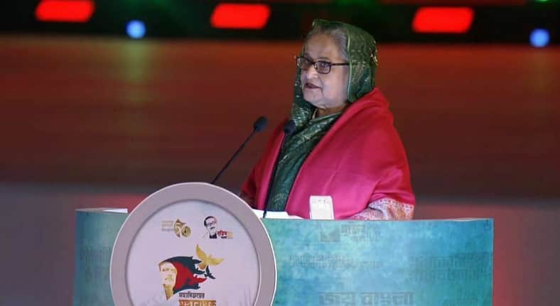 দেশবাসীর শান্তি ও নিরাপত্তা নিশ্চিত করে উন্নত বাংলাদেশ গড়ার ঘোষণা প্রধানমন্ত্রীর