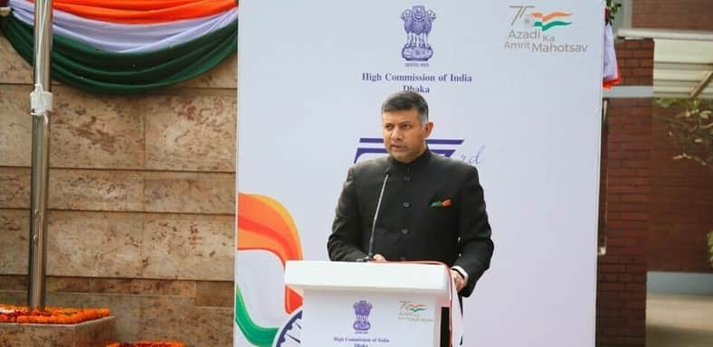 বাংলাদেশে ভারতীয় হাই কমিশনে ৭৩তম গণতন্ত্র দিবস উদযাপন