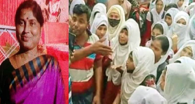 হিজাব পরে স্কুলে আসে ২০ ছাত্রী