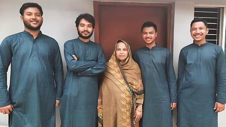 শিক্ষকের ৪ সন্তান