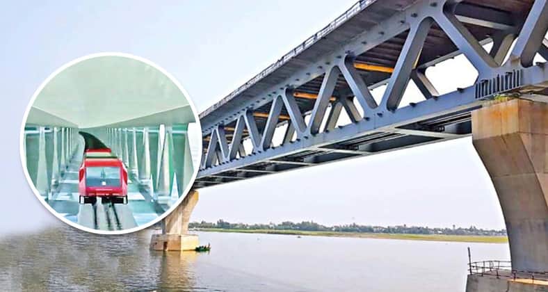 পদ্মা সেতুতে ট্রেন