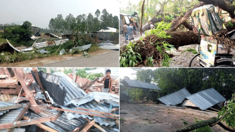 কালবৈশাখীর তাণ্ডব, লণ্ডভণ্ড পাঁচ শতাধিক ঘরবাড়ি
