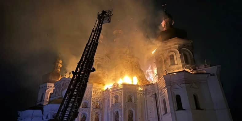 Kyiv Pechersk Lavra Russia attack
