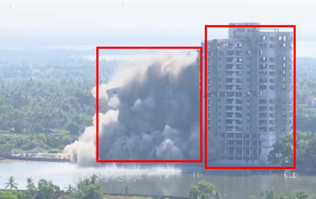মুহূর্তে ধুলায় পরিণত হলো ১৯তলা ভবন (ভিডিও)