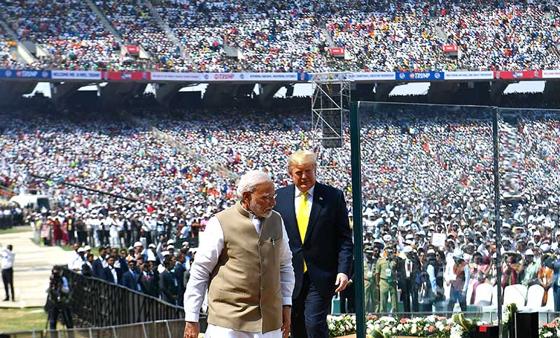 বিশ্বের বৃহত্তম ক্রিকেট স্টেডিয়াম উদ্বোধন করলেন ট্রাম্প