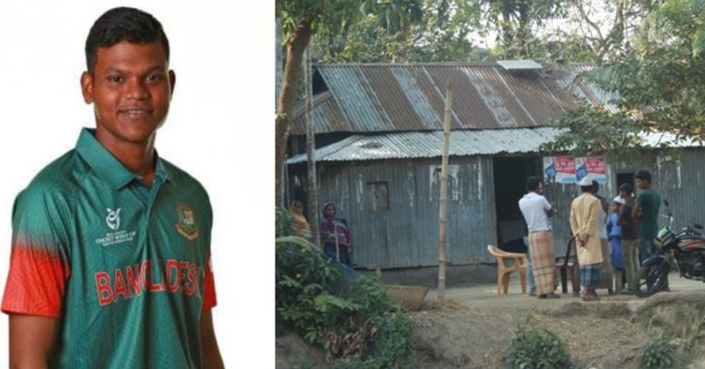চ্যাম্পিয়ন রাকিবুলের বাড়িতে টিনের ছোট্ট একটি ঘর