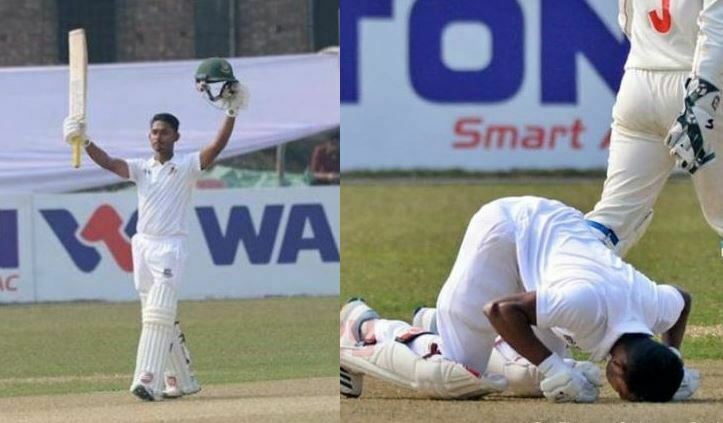 সেঞ্চুরির পর মাটিতে সিজদাহ করলেন তামিম