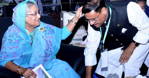 ওবায়দুল কাদেরকে প্রধানমন্ত্রীর শাসন