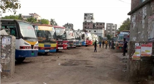 রাজশাহী থেকে ঢাকা রুটে সব ধরনের বাস চলাচল বন্ধ