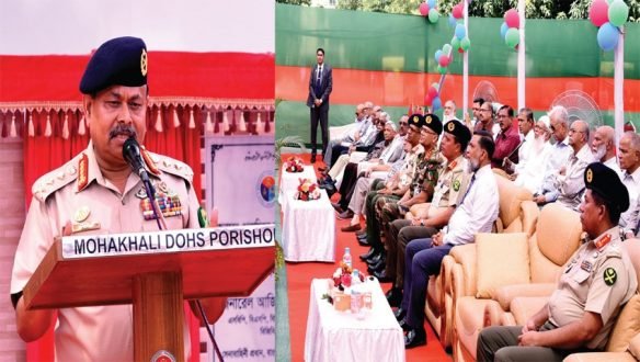 জেনারেল মোস্তাফিজুর রহমানের নামে সড়কের নামফলক উন্মোচন