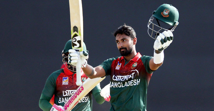 লিটনের সেঞ্চুরিতে জিম্বাবুয়েকে পাহাড়সম টার্গেট দিলো বাংলাদেশ