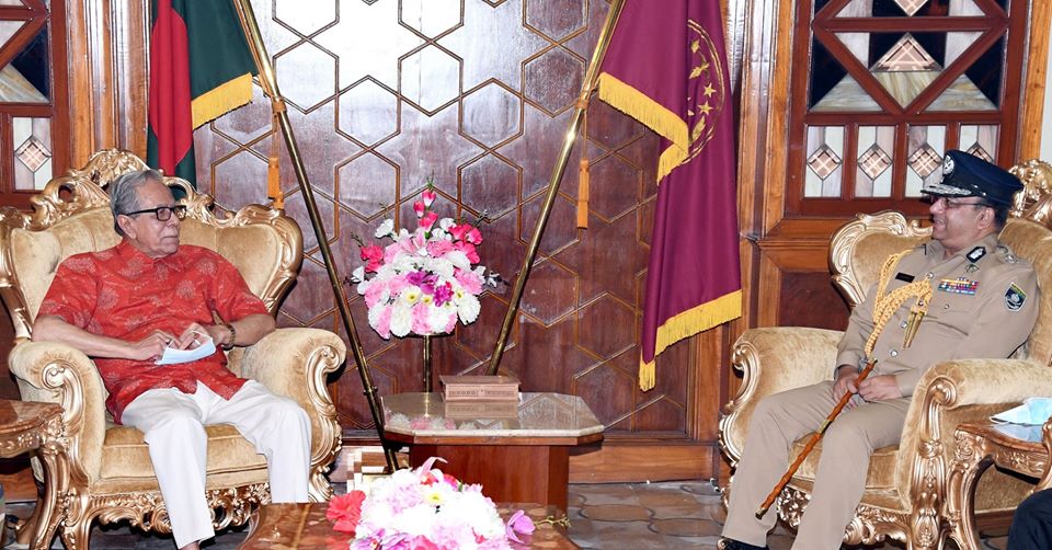 রাষ্ট্রপতির সঙ্গে সৌজন্য সাক্ষাৎ নবনিযুক্ত আইজিপি’র