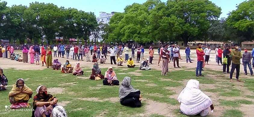 ঠাকুরগাঁও জেলায় কর্মহীনদের মাঝে খাদ্যসামগ্রী বিতরণ করল রংপুর বিভাগ সমিতি, ঢাকা