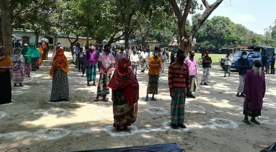 দিনাজপুরের কর্মহীন মানুষের পাশে রংপুর বিভাগ সমিতি, ঢাকা