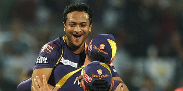 সর্বকালের সেরা কলকাতা নাইট রাইডার্স একাদশে সাকিব