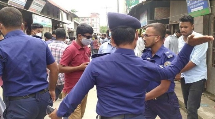 জনসম্মুখে এএসআইকে চড় মারা সেই ওসি প্রত্যাহার