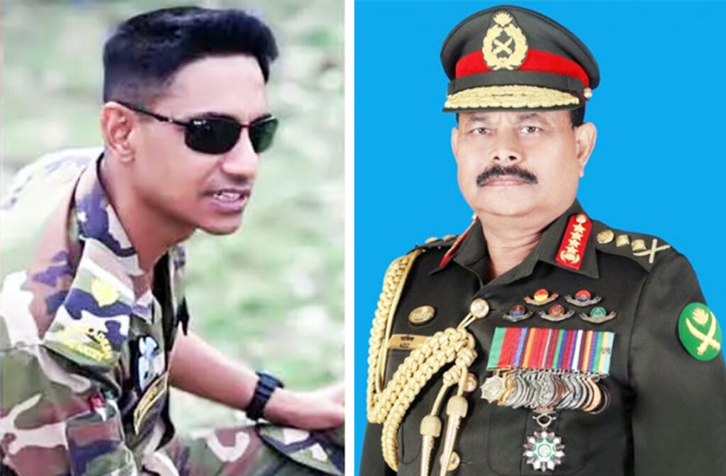 মেজর (অব.) সিনহার মাকে সেনাপ্রধানের চিঠি