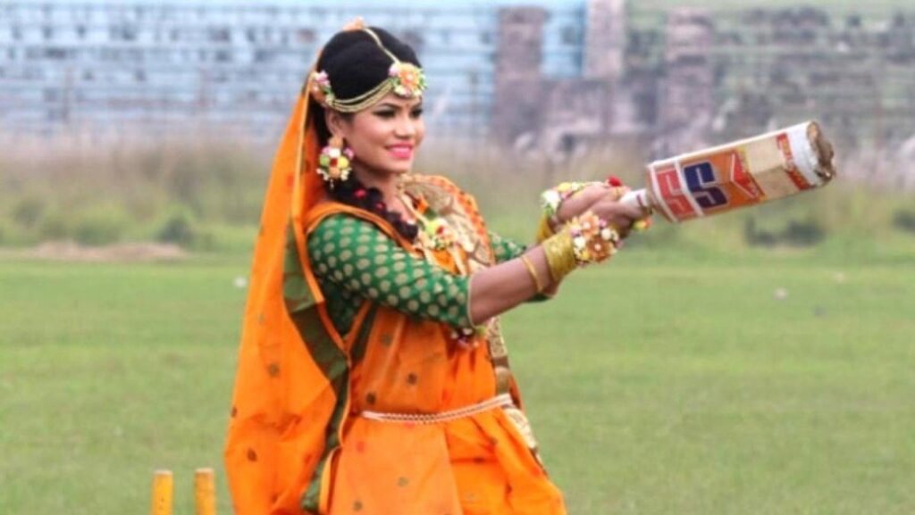 ক্রিকেটার সানজিদার গায়ে হলুদের ছবি বিশ্ব মিডিয়ায়