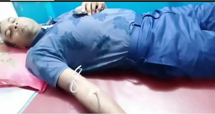 গভীর রাতে প্রসূতিকে রক্ত দিতে ছুটে এলেন পুলিশ সদস্য