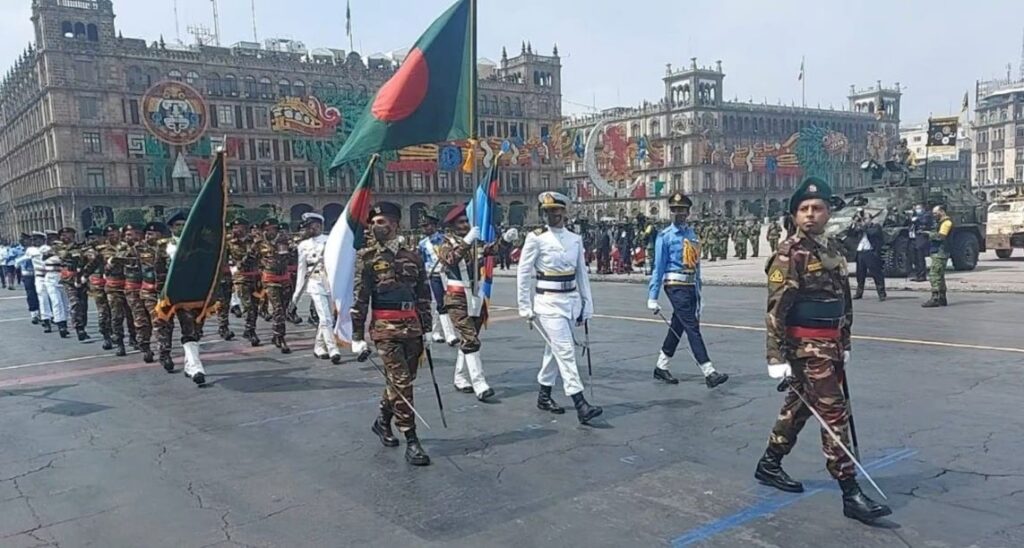 মেক্সিকোর স্বাধীনতার ২০০ বছর উদযাপনে বাংলাদেশ সশস্ত্র বাহিনীর অংশগ্রহণ