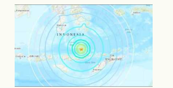 ৭ মাত্রার ভূমিকম্পে কেঁপে উঠলো ইন্দোনেশিয়া