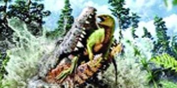 কুমিরের পেটে ডাইনোসর
