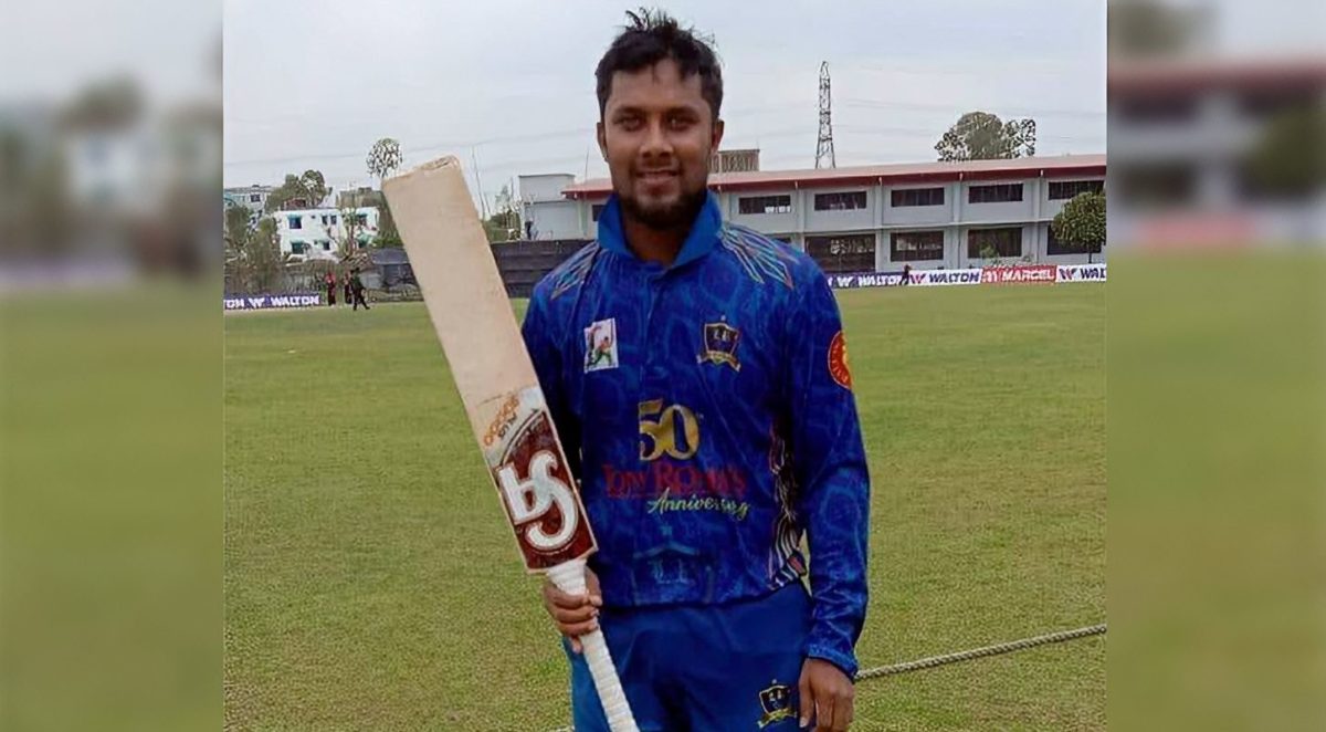 চার-ছক্কায় তিন বছর পর সাব্বিরের সেঞ্চুরি