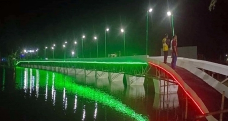 এবার পটুয়াখালীর পুকুরে পদ্মা সেতু! পদ্মা সেতু