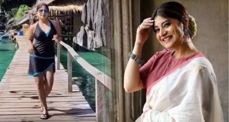 ঘুরতে গিয়ে ইংরেজি গানে উদ্দাম ড্যান্স দিলেন সন্দীপ্তা সন্দীপ্তা