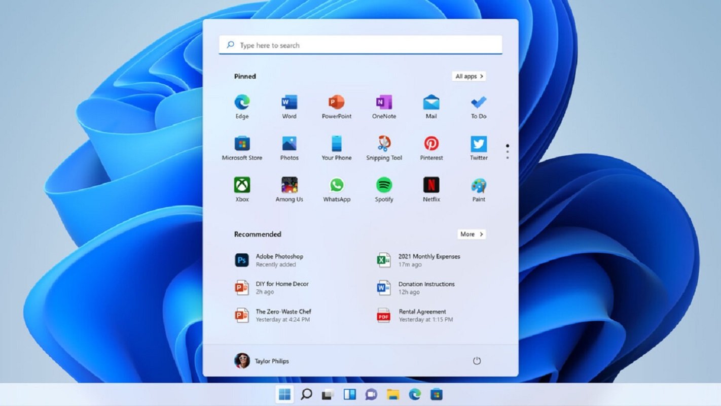 Windows 11 স্টার্ট মেনু