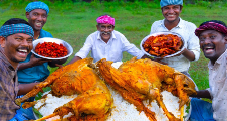 দুইটি খাসি রান্না করে