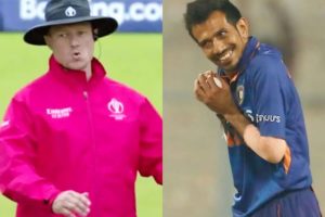 আম্পায়ারের সঙ্গে চাহালের ‘দুষ্টুমি’