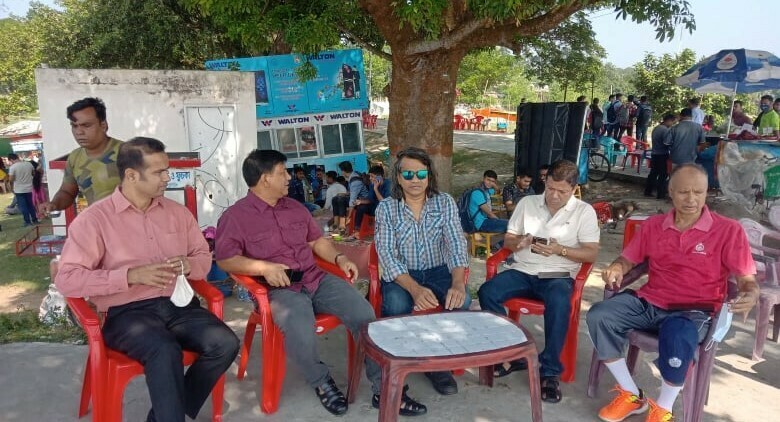 পর্যটকদের মন কাড়ছে রাজশাহীর ‘টি-বাঁধ’