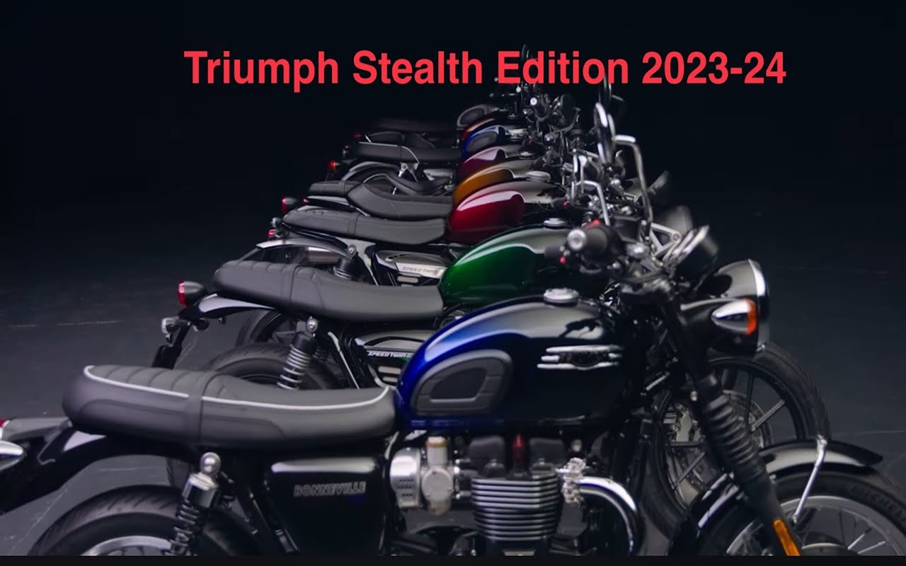 Triumph Stealth Edition lineup